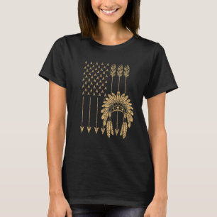 Native American Flag Cool Usa Tribe Patriotic  1 T-Shirt