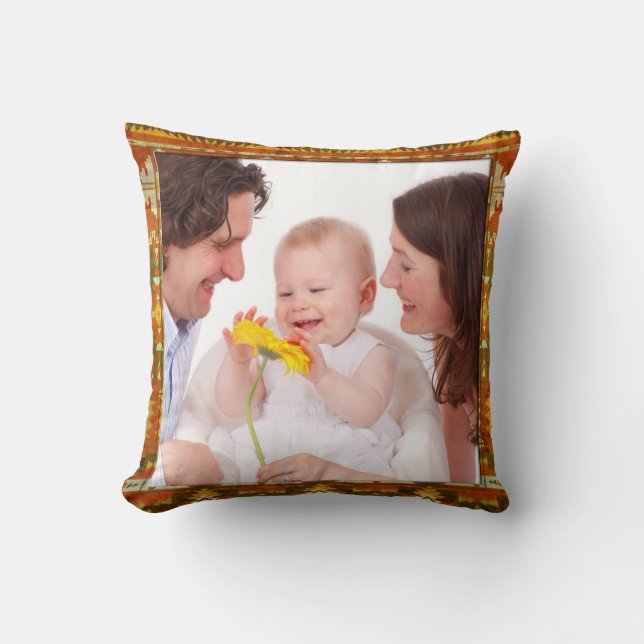 Native American Frame II + your photos & ideas Cushion (Front)