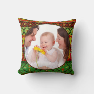 Native American Frame III + your photos & ideas Cushion