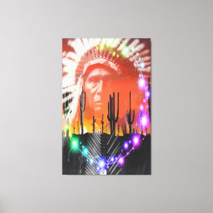 Native American Ghost Dance Canvas Print