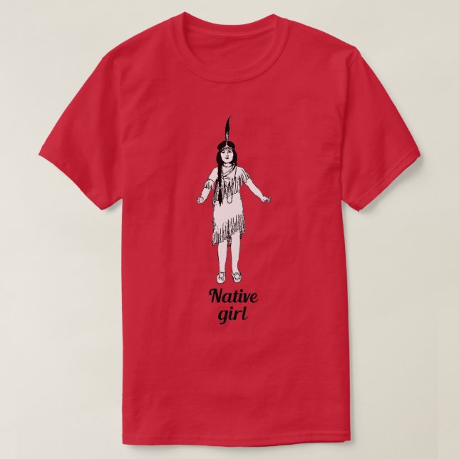 Native American girl 7  T-Shirt (Design Front)