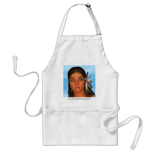 Native American Girl Standard Apron