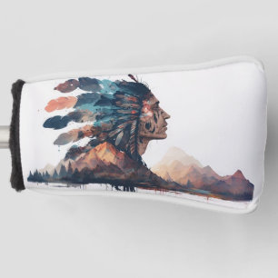 Native American Golf Head Cover