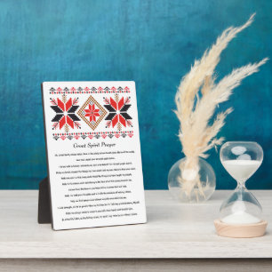 Native American Great Spirit Prayer Plaque
