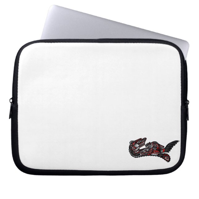 Native American Haida Otter Art Laptop Sleeve (Front)