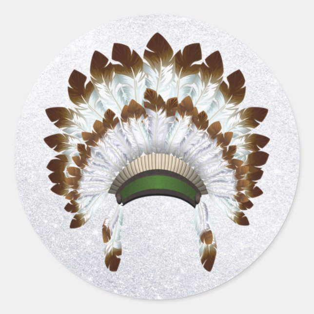 Native American Headdress Stickers (Front)