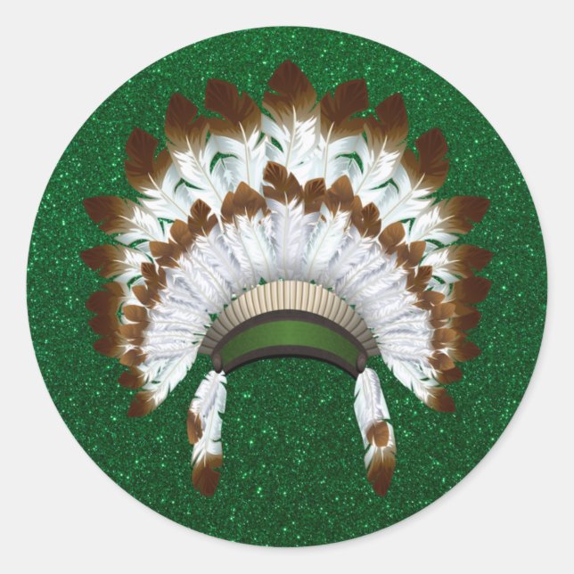 Native American Headdress Stickers (Front)