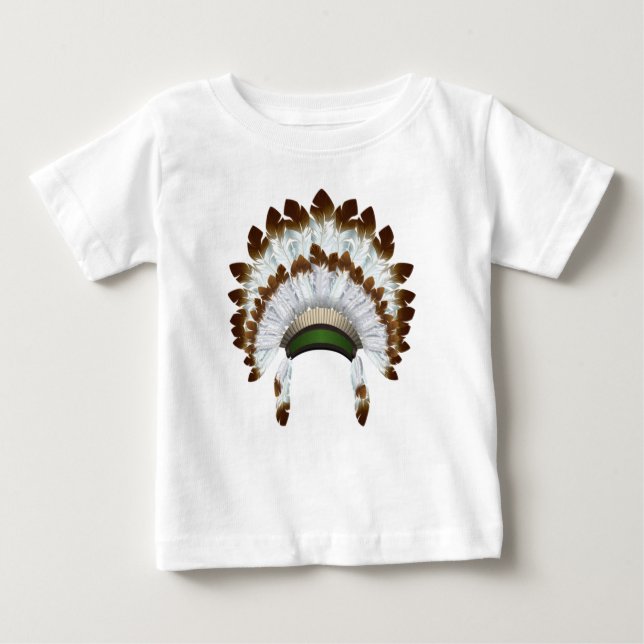 Native American Headdress T Shirt (Front)