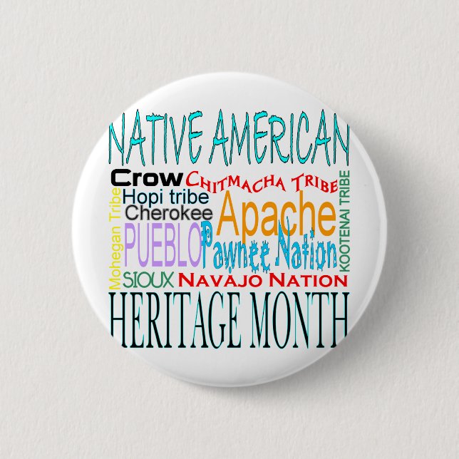 Native American Heritage Month 6 Cm Round Badge (Front)