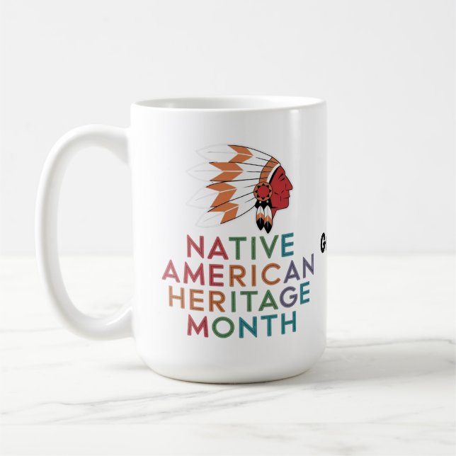 Native American Heritage Month Celebration Coffee Mug (Left)