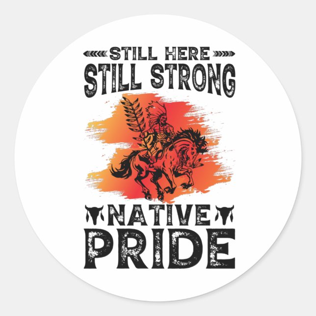 Native American Heritage Month Classic Round Sticker (Front)