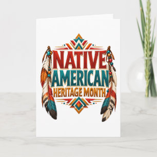 Native American Heritage Month Design Card