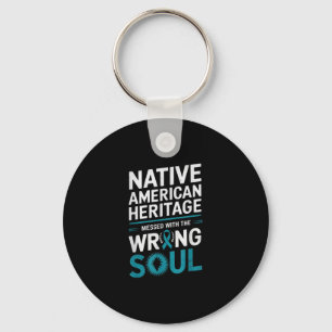 Native American Heritage Suicide Prevention Awaren Key Ring