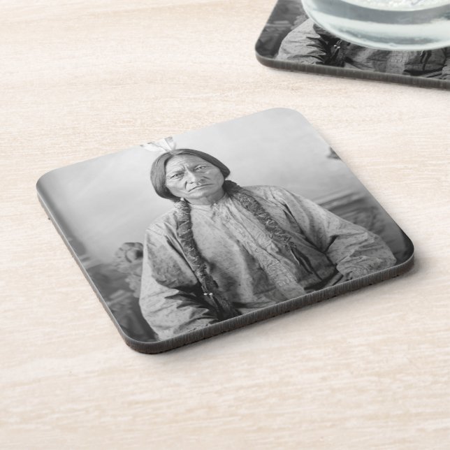 Native American Icon: Lakota Leader Sitting Bull   Coaster (Left Side)