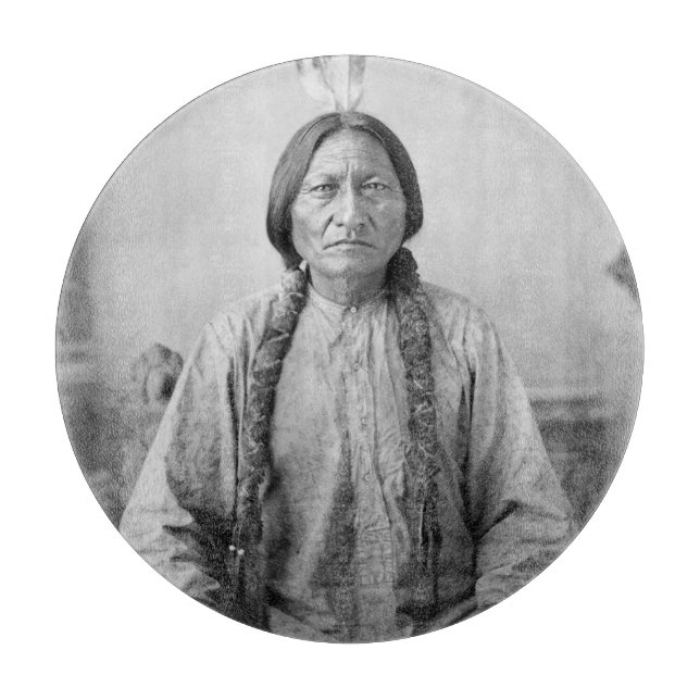 Native American Icon: Lakota Leader Sitting Bull   Cutting Board (Front)