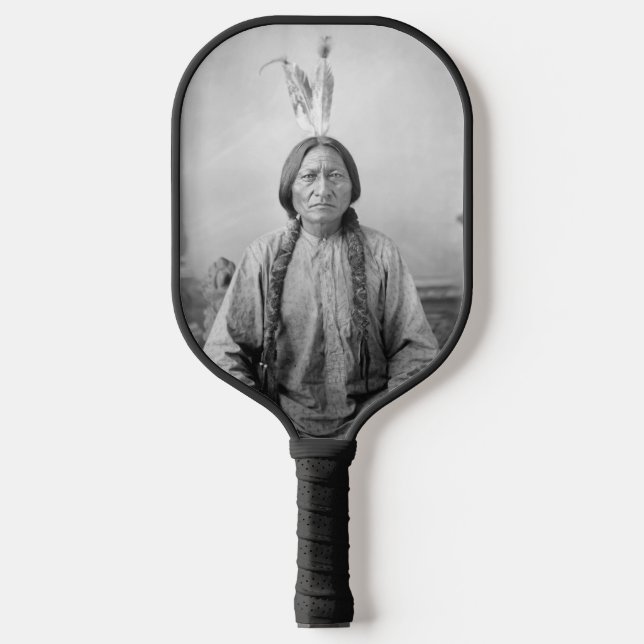 Native American Icon: Lakota Leader Sitting Bull   Pickleball Paddle (Front)