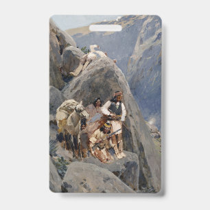 Native American Icons: Apache Warriors, US Cavalry ID Badge