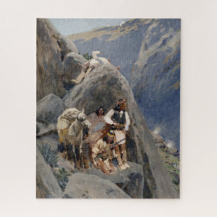 Native American Icons: Apache Warriors, US Cavalry Jigsaw Puzzle