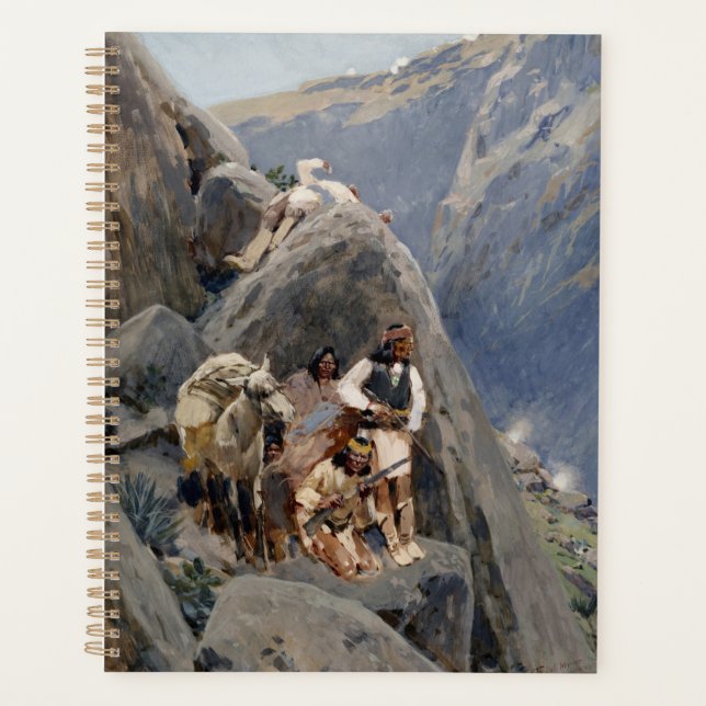 Native American Icons: Apache Warriors, US Cavalry Planner (Front)