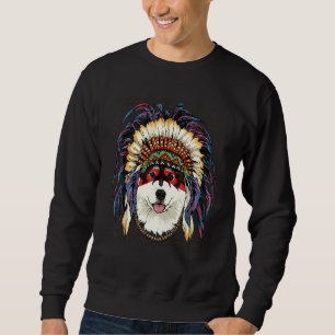 Native American Indian Alaskan Malamute Indigenous Sweatshirt