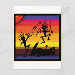 Native American Indian Cave Art Postcard