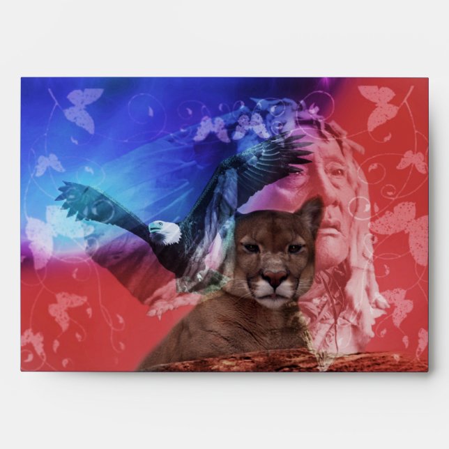 Native American Indian Chief Envelopes (Front)