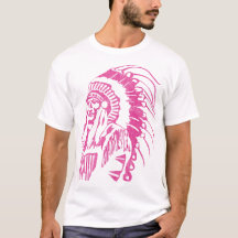 Native American Indian Chief Vintage (Fuchsia)