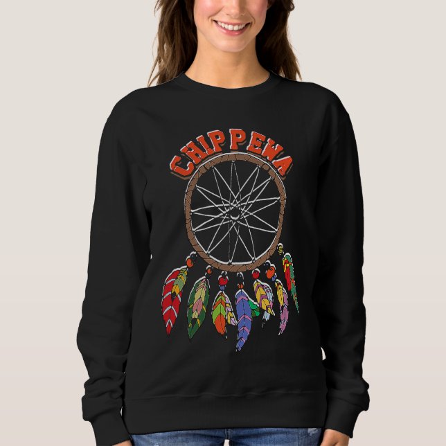 Native american indian dreamcatcher  Feathered Boh Sweatshirt (Front)