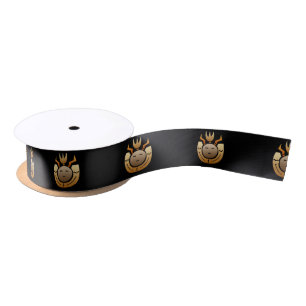Native American Indian Face Satin Ribbon