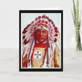 Native American Indian Greeting Card