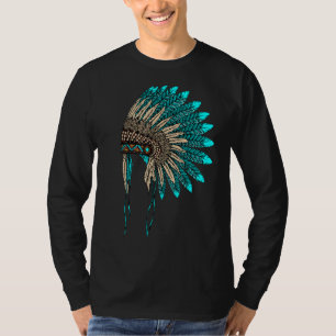 Native American Indian Headdress Costume Jewellery T-Shirt
