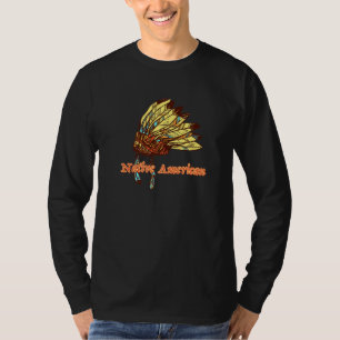 Native American Indian Headdress Iroquois Indigeno T-Shirt