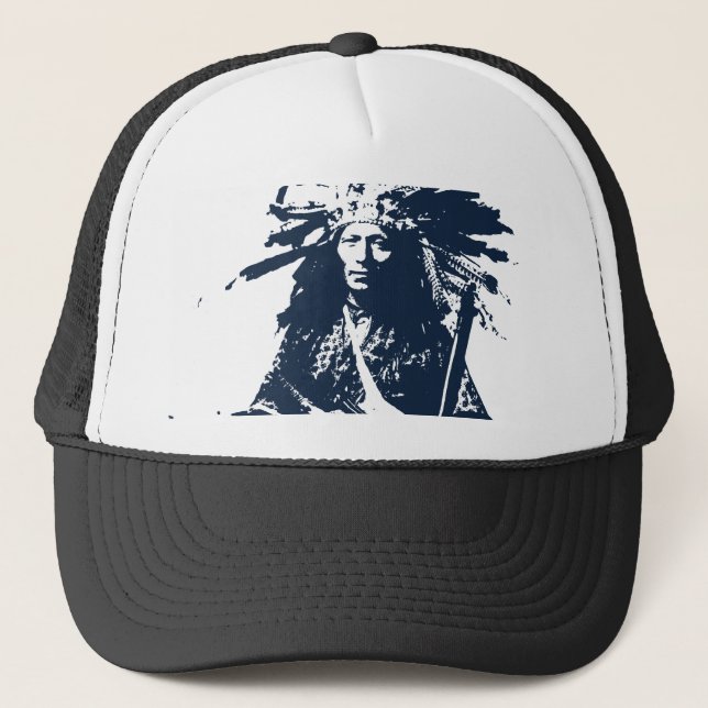 Native American Indian "Little" 1890 Trucker Hat (Front)