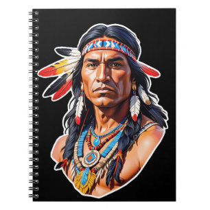 Native American Indian Man Notebook