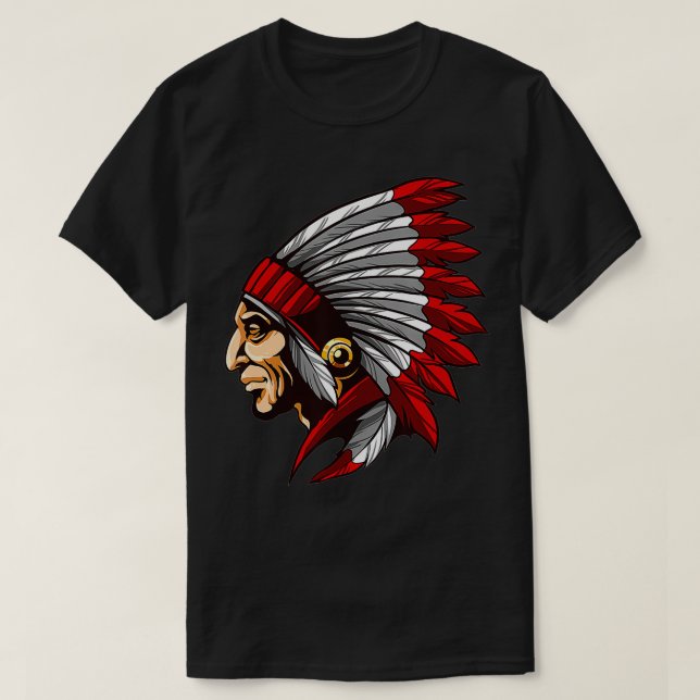 Native American Indian Pride  T-Shirt (Design Front)