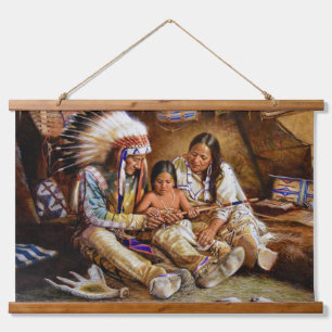 Native American Indian Southwest Art Wall Hanging Tapestry