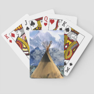 Native American Indian Tee-Pee Tipi Playing Cards
