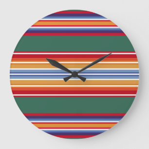 native american indian traditional textile motifs  large clock