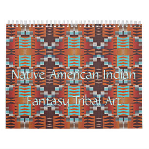 Native American Indian Tribal Pattern Art 2027 Calendar
