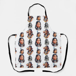 Native American Indian Tribe Pattern Design  Apron
