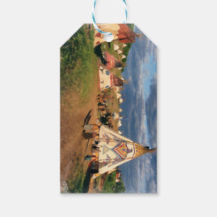 Native American Indian Village Gift Tags