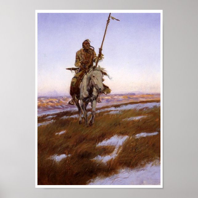 Native American Indian Vintage Art Poster (Front)