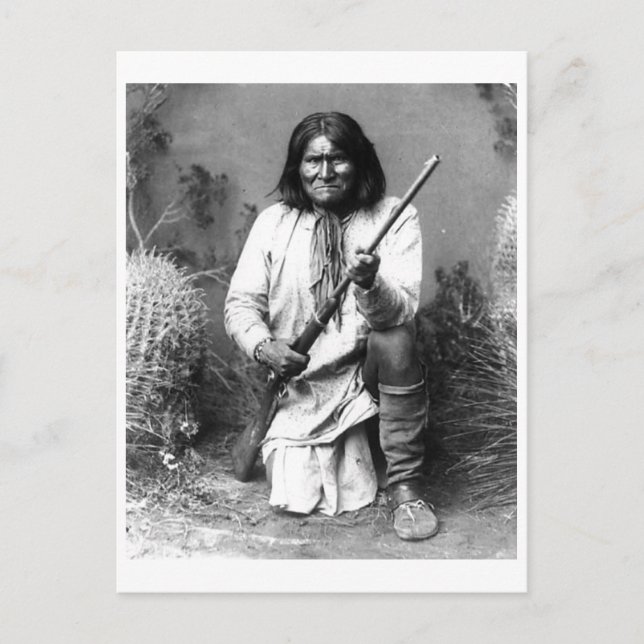 Native American Indian Vintage Portrait Postcard (Front)