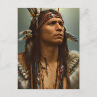 Native American Indian Warrior Graphic
