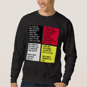 Native American Indian Words Cultural Medicine Whe Sweatshirt