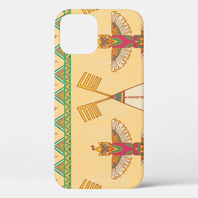 Native American Indigenous Ornamental Background. Case-Mate iPhone Case (Back)