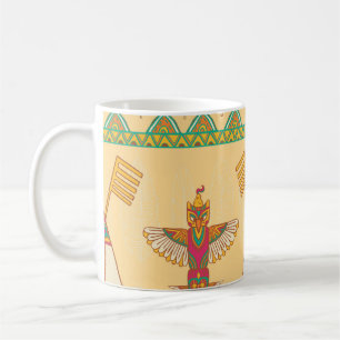 Native American Indigenous Ornamental Background. Coffee Mug
