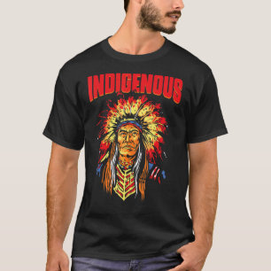 Native American Indigenous Red Hand Indian Blood T T-Shirt