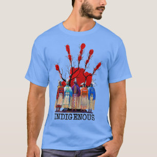 Native American Indigenous Red Hand Women Gifts T-Shirt