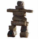 Native American Inuit Inukshuk Sculpted Gift Photo Sculpture Magnet<br><div class="desc">A mystical Native American Inukshuk Symbol of Power Magnet for history-lovers! This very cool image features a very recognisable Inuit Inukshuk or stone man (Cairn), used by Inuit Eskimo and other North American Indian tribes to show ways to safety and shelter in the wilderness. This incredible image makes a fab...</div>